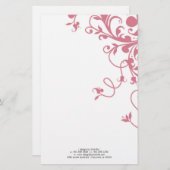 geblüht; rosa briefpapier (Vorne/Hinten)