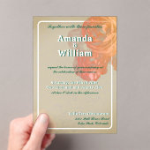 Geblüht zeitlose romantische Hochzeit Acryleinladungen (Insitu (Handheld))