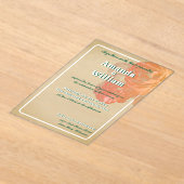 Geblüht zeitlose romantische Hochzeit Acryleinladungen (Ablage )