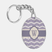 Geblüht Zigzag-Acrylic-Schlüsselanhänger Schlüsselanhänger (Vorderseite links)