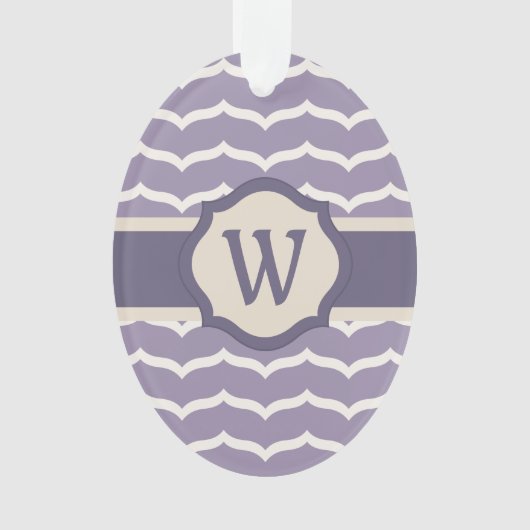 Geblüht Zigzag Acrylschmuck Ornament (Vorderseite)