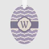 Geblüht Zigzag Acrylschmuck Ornament (Rückseite)
