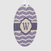 Geblüht Zigzag Acrylschmuck Ornament (Vorderseite)
