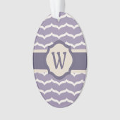 Geblüht Zigzag Acrylschmuck Ornament (Vorderseite)