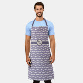 Geblüht Zigzag All-over-Print-Schürze Schürze (Getragen)