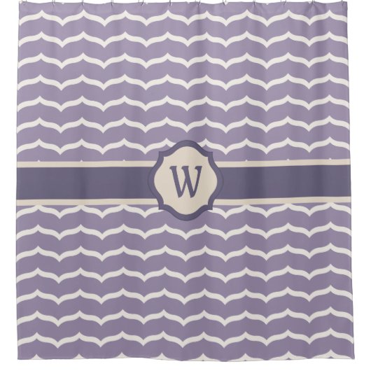 Geblüht Zigzag-Duschvorhang Duschvorhang (Vorderseite)