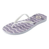 Geblüht Zigzag Flip Flops Badesandalen (Schrägansicht)