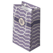 Geblüht Zigzag-Geschenktasche Kleine Geschenktüte (Rückseite Schrägansicht)