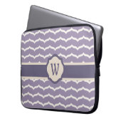 Geblüht Zigzag Laptop Sleeve (Vorderseite Links)