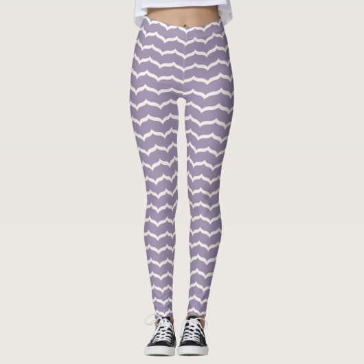 Geblüht Zigzag-Leggings Leggings (Vorderseite)