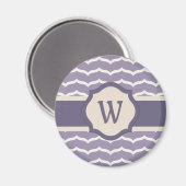 Geblüht Zigzag Magnet (Vorderseite/Rückseite)