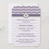 Geblüht Zigzag-Party Einladung (Vorderseite)