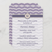 Geblüht Zigzag-Party Einladung (Vorne/Hinten)