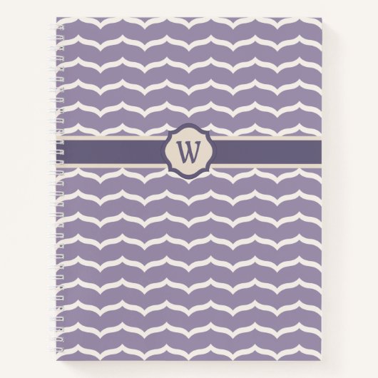 Geblüht Zigzag Spiral Notebook Notizblock (Vorderseite)