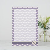 Geblüht Zigzag Stationery Briefpapier (Stehend Vorderseite)
