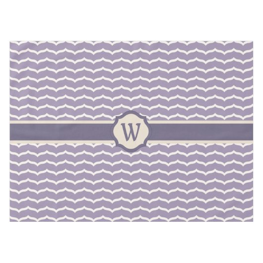 Geblüht Zigzag Tablecloth Tischdecke (Vorderseite (Horizontal))