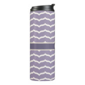 Geblüht Zigzag Thermal Tumbler Thermosbecher (Nach links gedreht)