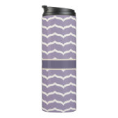 Geblüht Zigzag Thermal Tumbler Thermosbecher (Nach rechts gedreht)