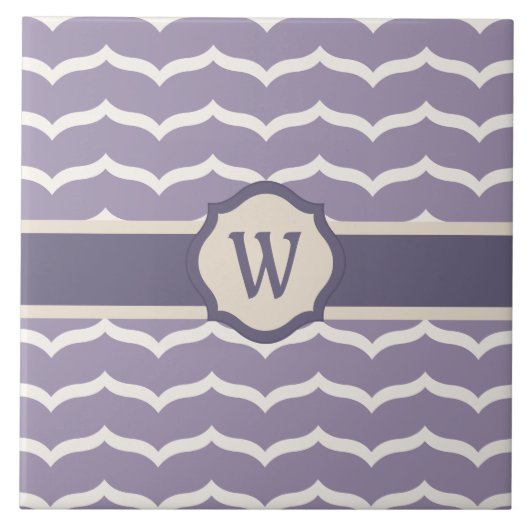 Geblüht Zigzag Tile Fliese (Vorderseite)