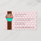 Geblühte Kuchen-Visitenkarte Visitenkarte (Rückseite)