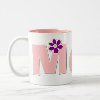 Geblühte Mama-Tasse Zweifarbige Tasse