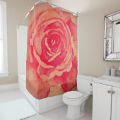 Geblühte Rose Duschvorhang (Beispiel)