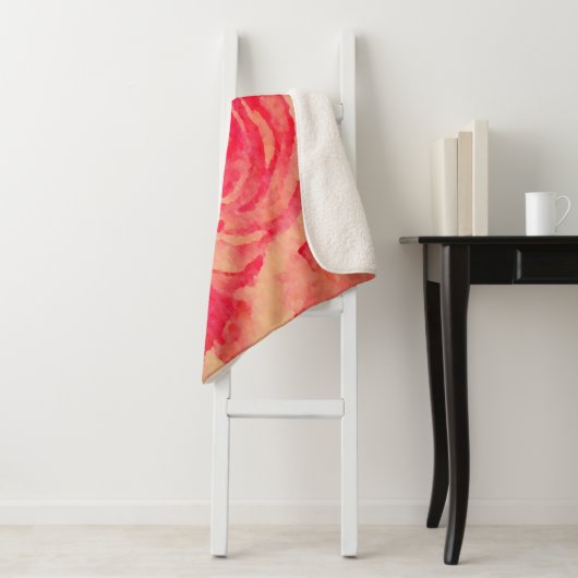 Geblühte Rose Sherpadecke (Beispiel)