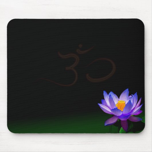 Geblühtes blaues Lotus mousepad (Vorne)