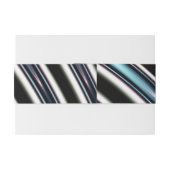 Gebogene Linien nah oben von einem Fraktal Einladungsbanderole (Rückseitenbeispiel)