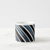 Gebogene Linien nah oben von einem Fraktal Espressotasse (Vorderseite)