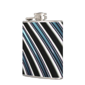 Gebogene Linien nah oben von einem Fraktal Flachmann (Links)