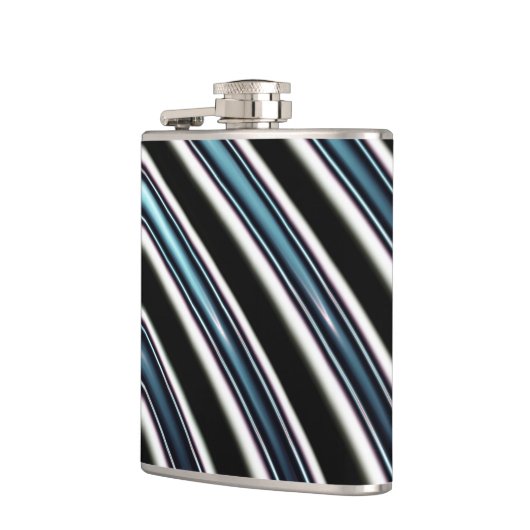 Gebogene Linien nah oben von einem Fraktal Flachmann (Links)