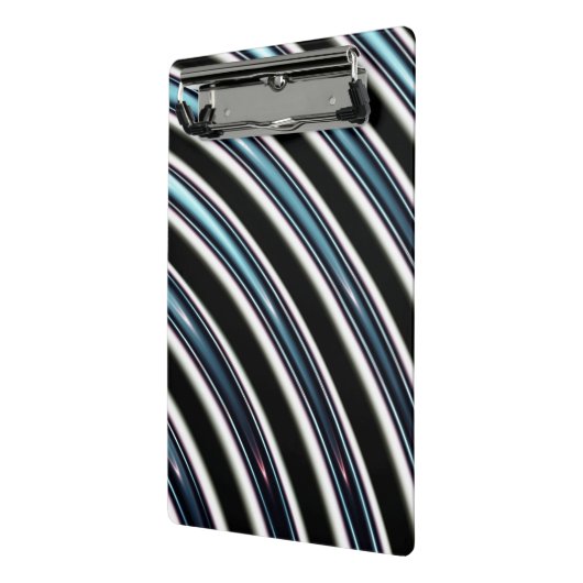 Gebogene Linien nah oben von einem Fraktal Mini Klemmbrett (Gewinkelt2)