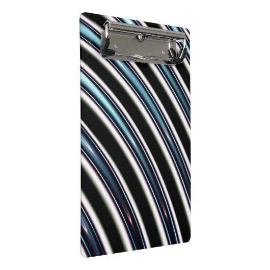 Gebogene Linien nah oben von einem Fraktal Mini Klemmbrett (Schrägansicht)