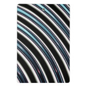 Gebogene Linien nah oben von einem Fraktal Mini Klemmbrett (Rückseite)