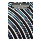 Gebogene Linien nah oben von einem Fraktal Mini Klemmbrett (Vorderseite)