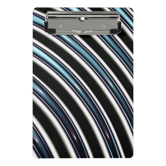 Gebogene Linien nah oben von einem Fraktal Mini Klemmbrett (Vorderseite)