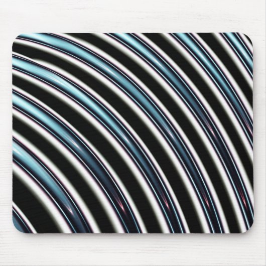 Gebogene Linien nah oben von einem Fraktal Mousepad (Vorne)