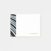 Gebogene Linien nah oben von einem Fraktal Post-it Klebezettel (Vorderseite)