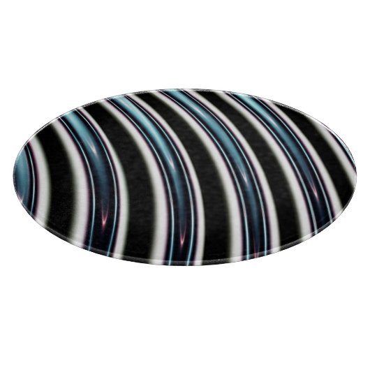 Gebogene Linien nah oben von einem Fraktal Schneidebrett (Ecke)