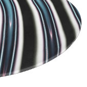 Gebogene Linien nah oben von einem Fraktal Schneidebrett (Ecke)