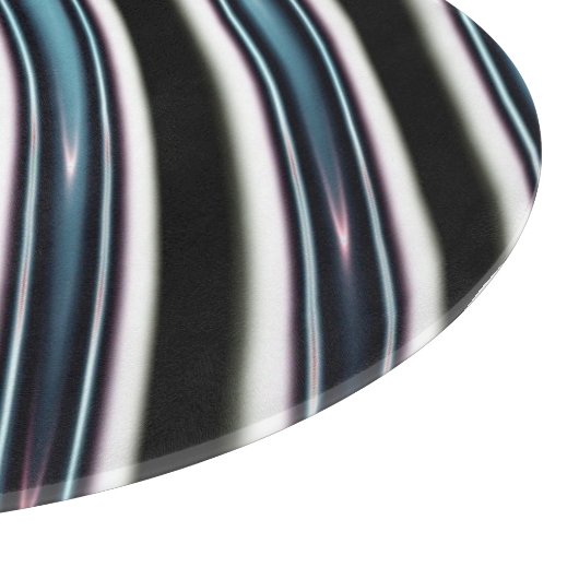 Gebogene Linien nah oben von einem Fraktal Schneidebrett (Ecke)