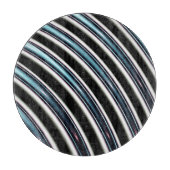 Gebogene Linien nah oben von einem Fraktal Schneidebrett (Vorderseite)