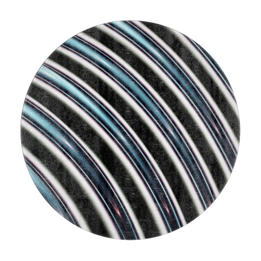 Gebogene Linien nah oben von einem Fraktal Schneidebrett (Vorderseite)