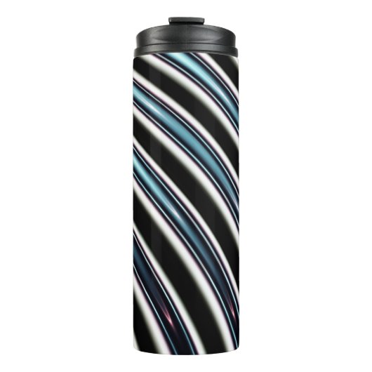 Gebogene Linien nah oben von einem Fraktal Thermosbecher (Vorderseite)