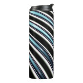 Gebogene Linien nah oben von einem Fraktal Thermosbecher (Nach links gedreht)