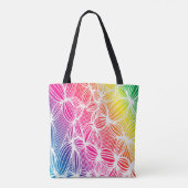 Gebogene Regenbogenlinien Tasche (Rückseite)