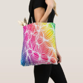 Gebogene Regenbogenlinien Tasche (Von Nahem)
