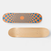 Gebogene Stern-(blau/Orange) Skateboard-Plattform Skateboard (Horizontal)
