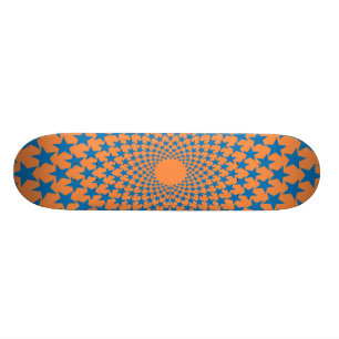 Gebogene Stern-(blau/Orange) Skateboard-Plattform Skateboard